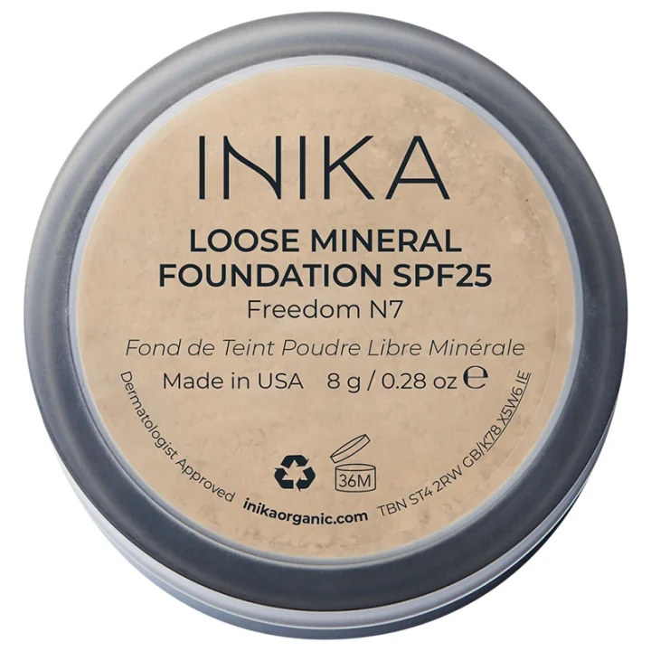 INIKA Loose Mineral Foundation SPF 25, 8 g Freedom Inika Organic