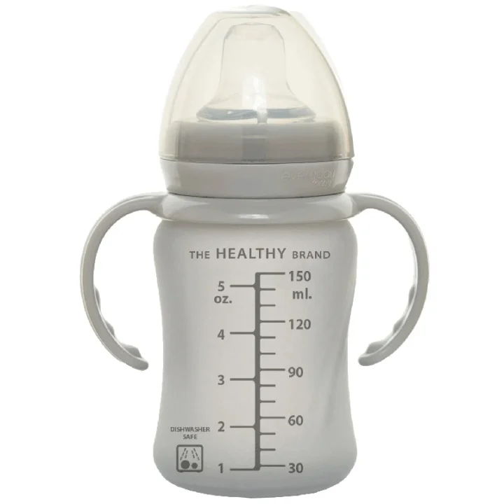 Everyday Baby Pipmugg Glas Healthy + Quiet Grey Everyday Baby