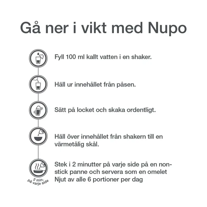 Nupo Diet Meal Egg Omelette 10 portioner Nupo