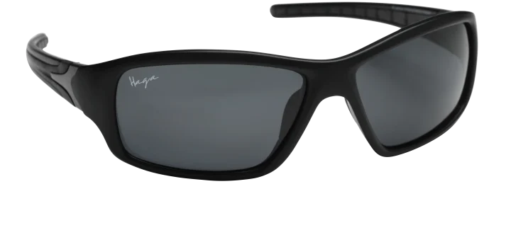 Haga Eyewear Solglasögon Polarized Granada Matt Black Rubber 1par Haga Optik