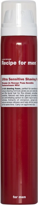 Recipe for Men Ultra Sensitive Shaving Foam 100 ml Recipe for Men