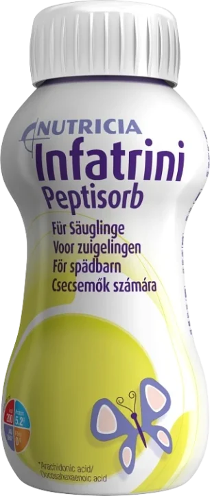 Infatrini Peptisorb komplett, energirik, spädbarnsnäring för barn 0-18 månader eller upp till 9 kg plastflaska 24x200milliliter 