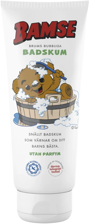 Bamse Brums Bubbliga Badskum Oparfymerad 200 ml Bamse