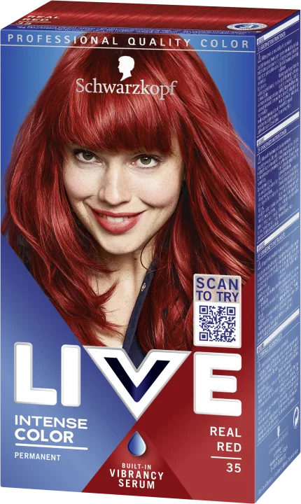 Schwarzkopf Live Intense Color Hårfärg 035 Real Red Schwarzkopf
