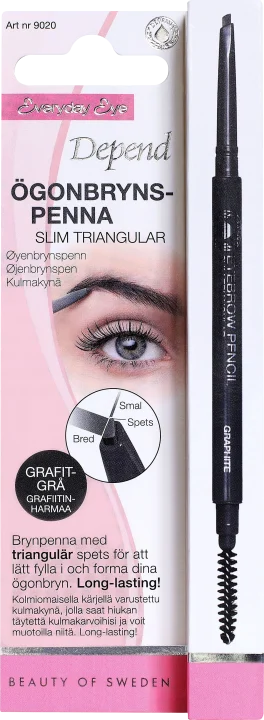 Depend Ögonbrynspenna Slim Triangel Grafitgrå Depend
