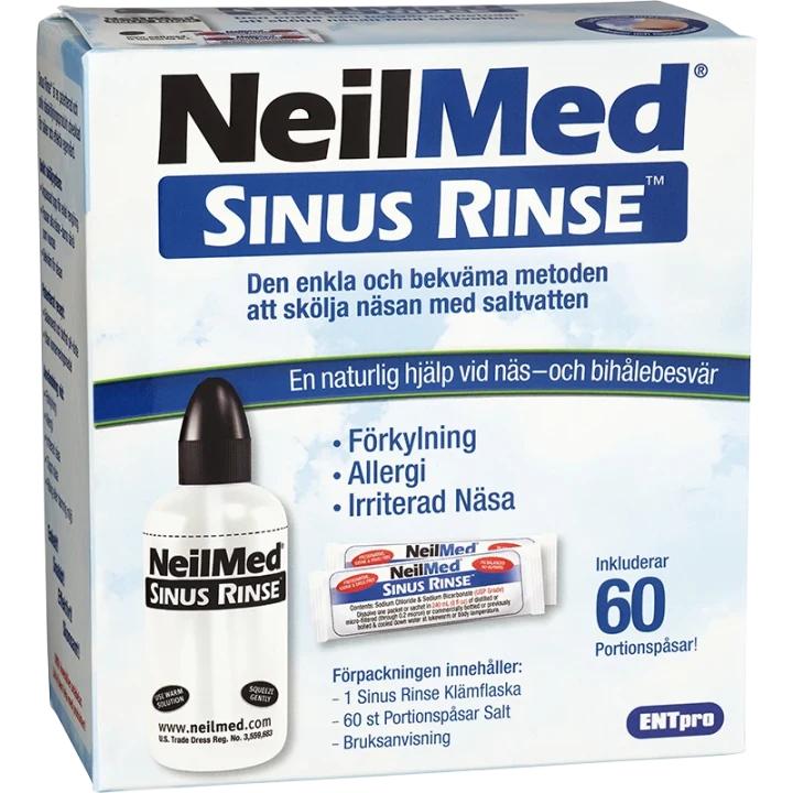 NeilMed Sinus Rinse Nässköljare med 60 saltpåsar NeilMed