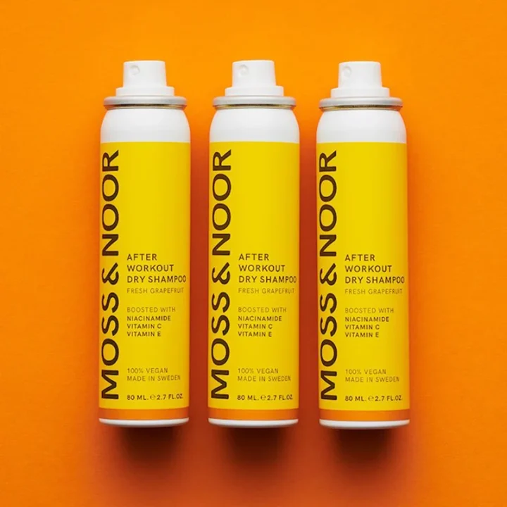 Moss & Noor After Workout Dry Shampoo Fresh Grapefruit 80 ml 3-pack Moss & noor