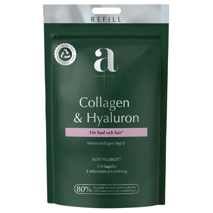 A+ Collagen & Hyaluron REFILL 120 kapslar A+