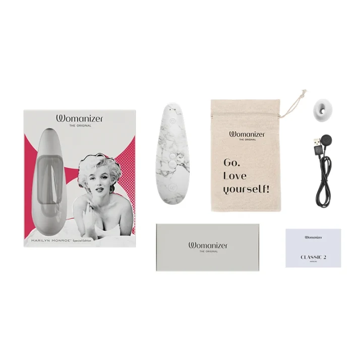 Womanizer Marilyn Monroe White Marble Womanizer