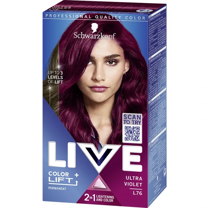 Schwarzkopf Live Color + Lift L76 Ultra Violet Schwarzkopf