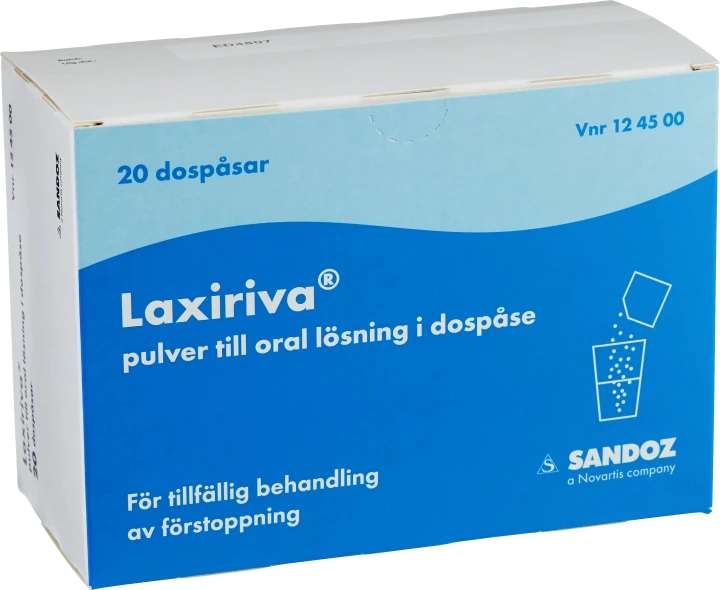 Laxiriva Pulver till oral lösning i dospåse 20 st Sandoz