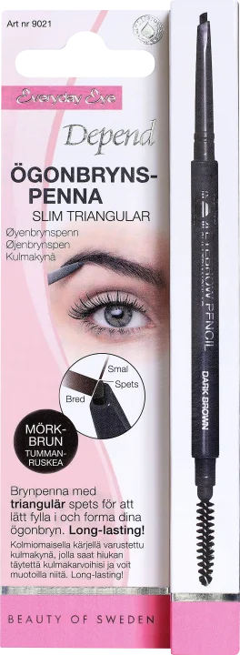 Depend Ögonbrynspenna Slim Triangel Mörkbrun Depend