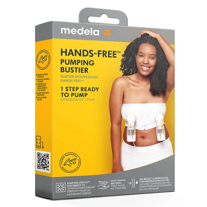 Medela Hands-Free Pumpbustier Svart L Medela