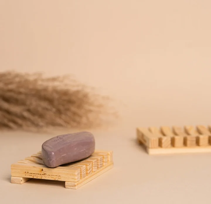 HappySoaps Shampoo Bar & Soap Holder Bambu HappySoaps