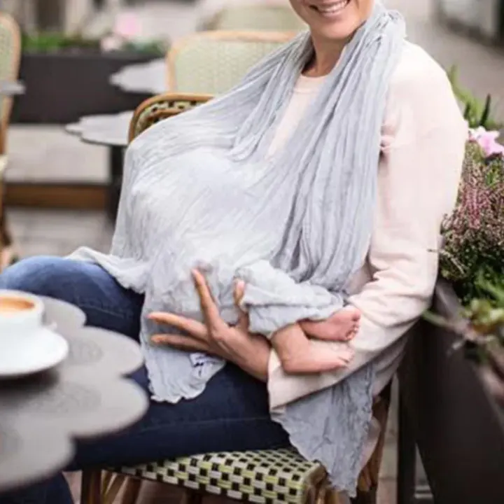 Les Enfants Nursing Scarf Grå Les Enfants