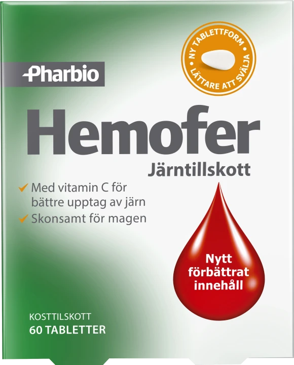 Pharbio Hemofer Järn 60 st Pharbio