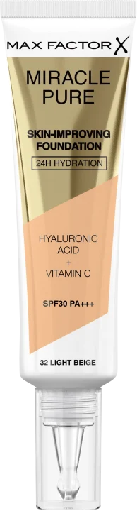 Max Factor Miracle Pure Foundation 32 Light Beige Max Factor