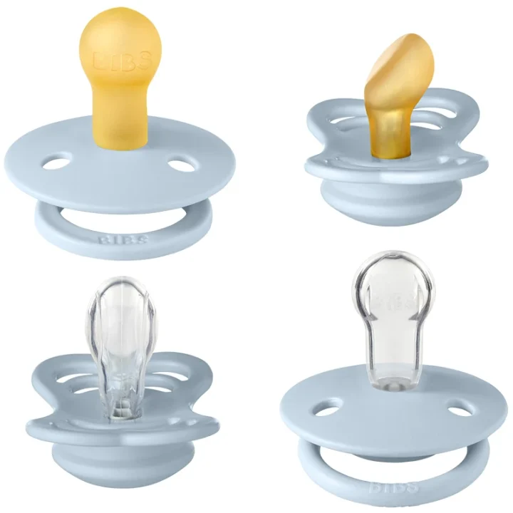 BIBS Try-It Collection Baby Blue 4-pack Bibs