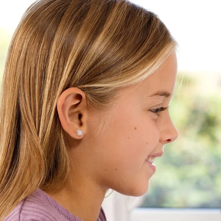 Blomdahl Örhängen Brilliance Halo 6mm Crystal 1 par Blomdahl