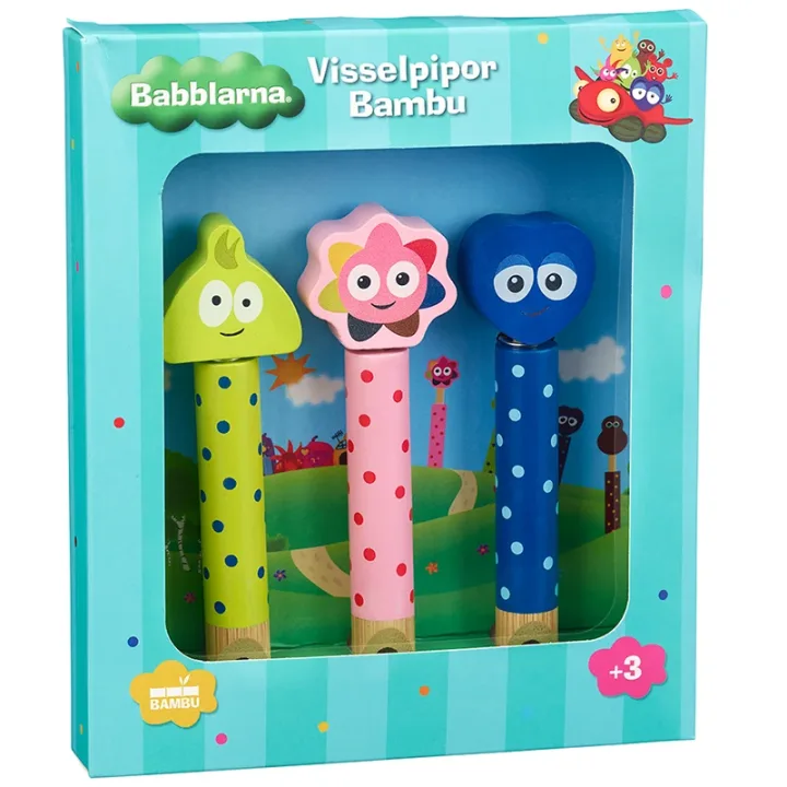 2B Baby Babblarna Visselpipor Bambu - Dadda, Diddi och Doddo 2B Baby