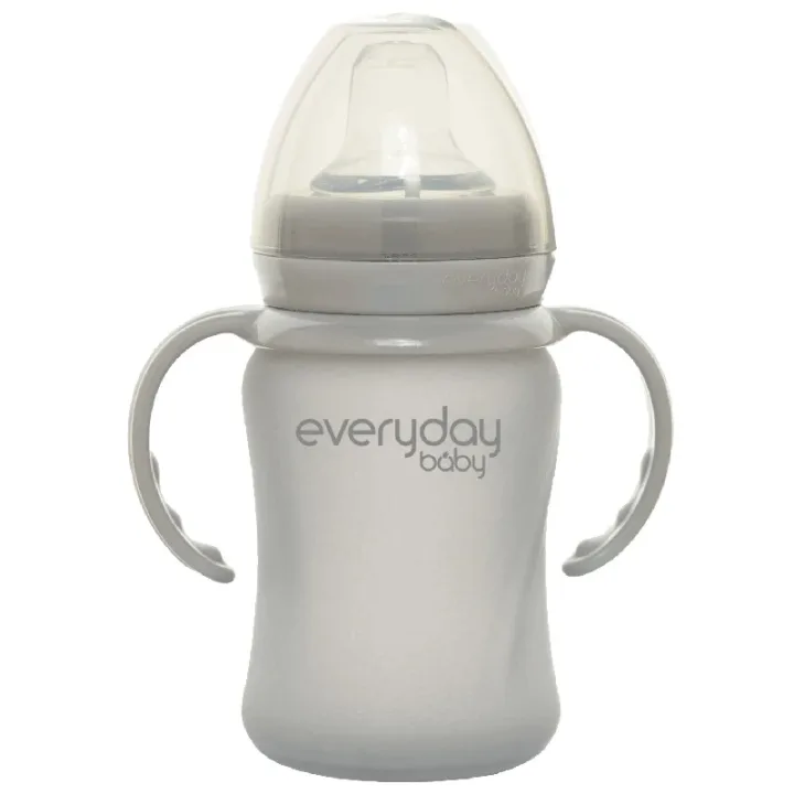 Everyday Baby Pipmugg Glas Healthy + Quiet Grey Everyday Baby