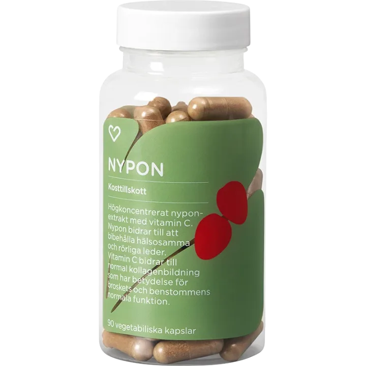 Hjärtats Nypon Kapsel 90st Hjärtats