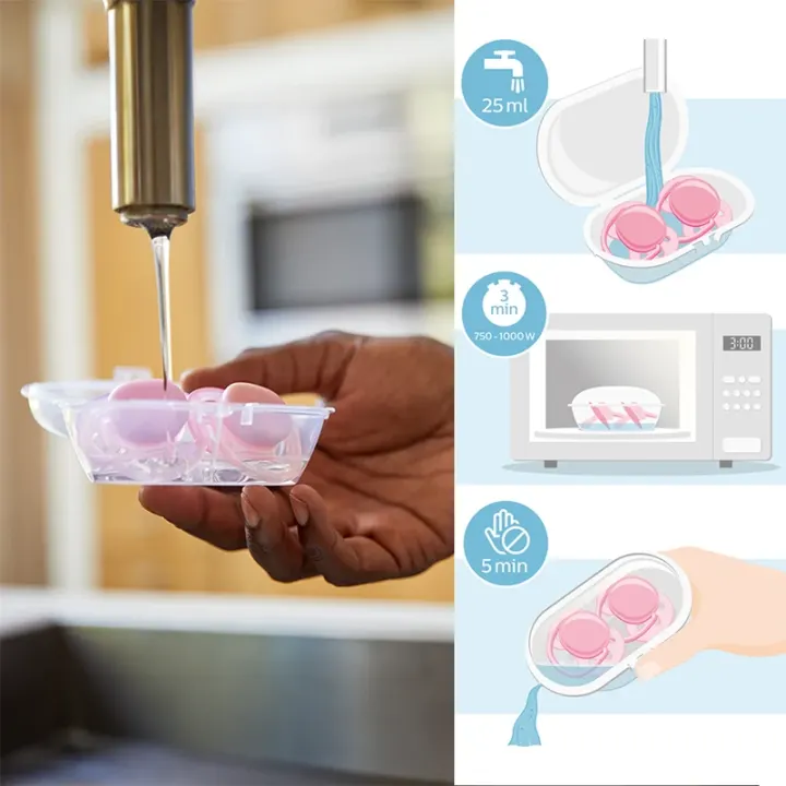 Philips Avent Ultra Air Nattnapp 6-18 månader blå/lila 2-pack Philips Avent