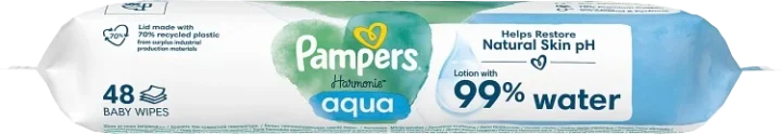 Pampers Harmonie Aqua Wet Wipes 48st Pampers