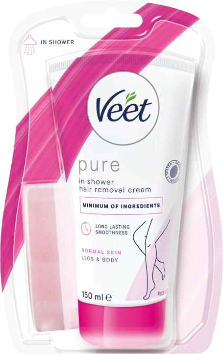 Veet In Shower Hair Removal Cream Legs & Body Normal Skin 150 ml Veet