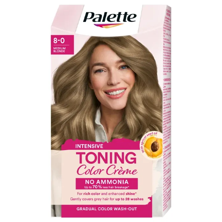 Schwarzkopf Palette Intensive Toning Color Creme 8-0 Medium Blonde Palette