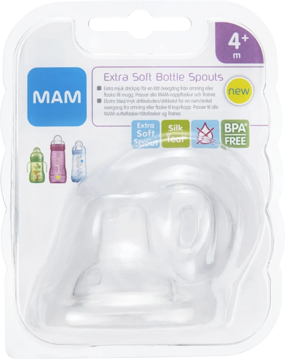 MAM Extra Soft Drickpip 4 mån+ 2-pack Mam