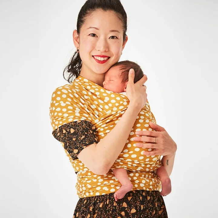 Coracor Bärsjal Abstract Dot Mustard Coracor