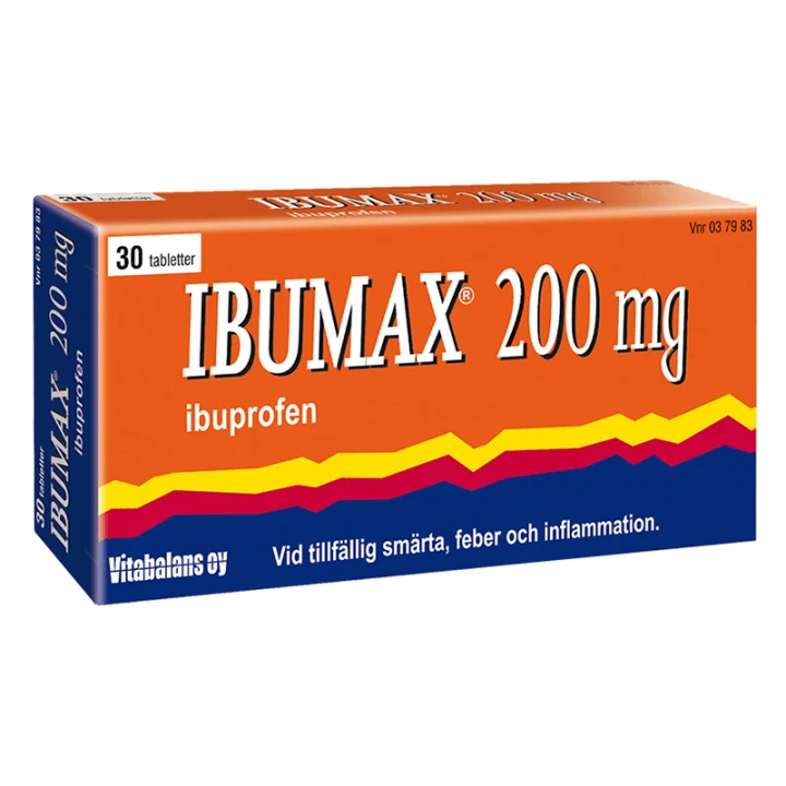 Ibumax Filmdragerad tablett 200mg Blister, 30tabletter Ibumax
