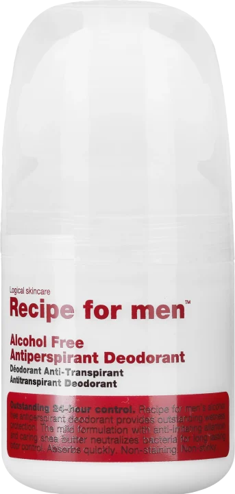 Recipe for Men Alcohol Free Antiperspirant Deodorant 60 ml Recipe for Men