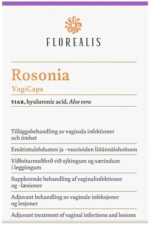 Florealis Rosonia VagiCaps Vaginala kapslar 10 st Florealis