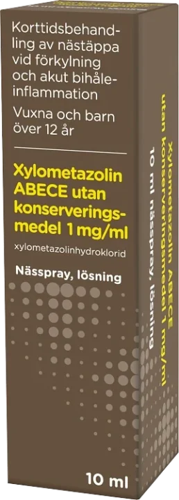 Xylometazolin ABECE, 1mg/ml 10 ml ABECE
