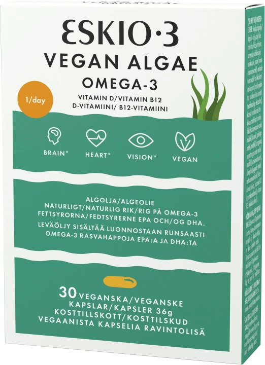 Eskio-3 Vegan Algae kapsel 30 st Eskio-3