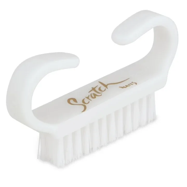 Scratch Manicure Scrub Brush Mini White Scratch Nails
