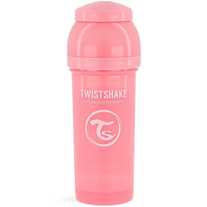 Twistshake Anti-Colic nappflaska 260 ml Pastell Rosa Twistshake