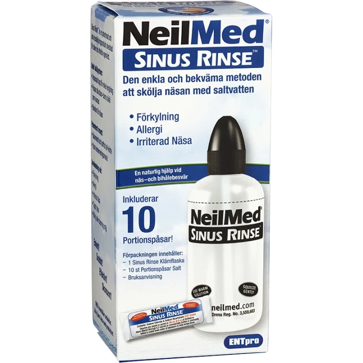 NeilMed Sinus Rinse Nässköljare med 10 saltpåsar NeilMed