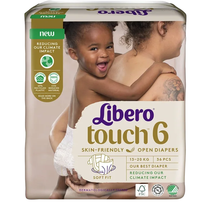 Libero Touch 6 Öppen Blöja 13-20 kg, 36 st Libero