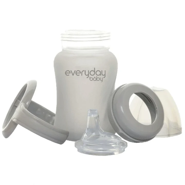 Everyday Baby Pipmugg Glas Healthy + Quiet Grey Everyday Baby