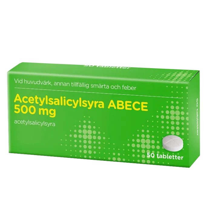 Acetylsalicylsyra ABECE 500 mg 50 tabletter ABECE