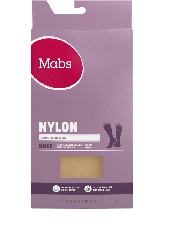 Mabs Nylon Knee Wide Sand 1 par XL Mabs