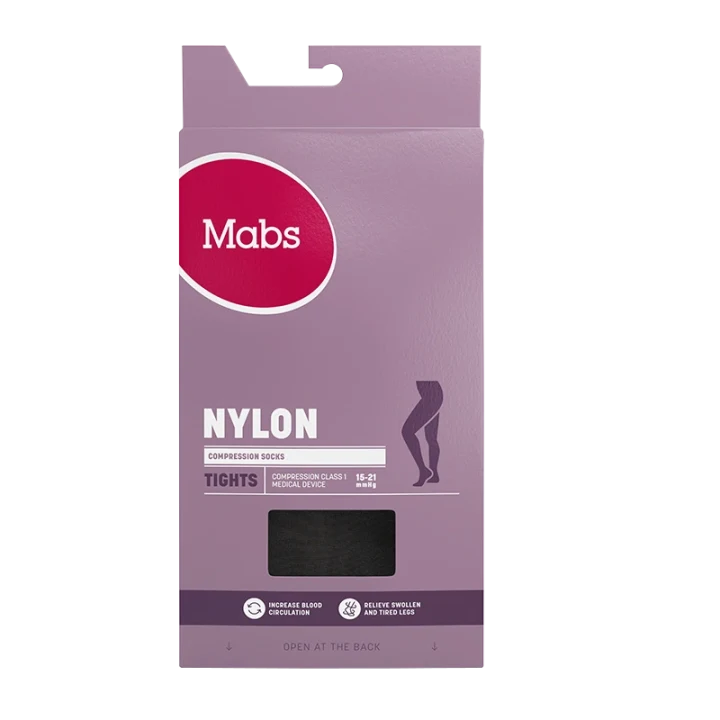 Mabs Nylon Tights Black 1 par XL Mabs