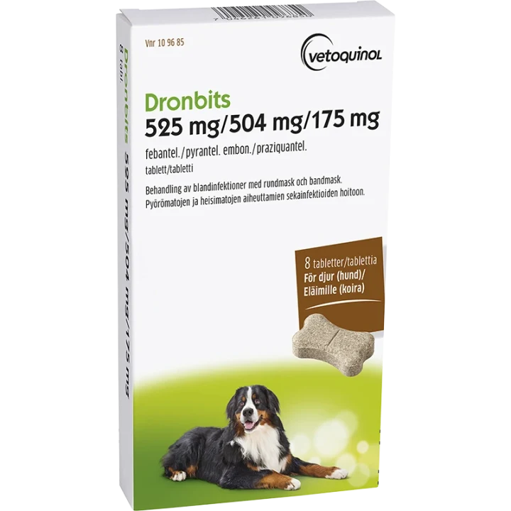 Dronbits tablett 525 mg/504 mg/175 mg 8 st Drontal
