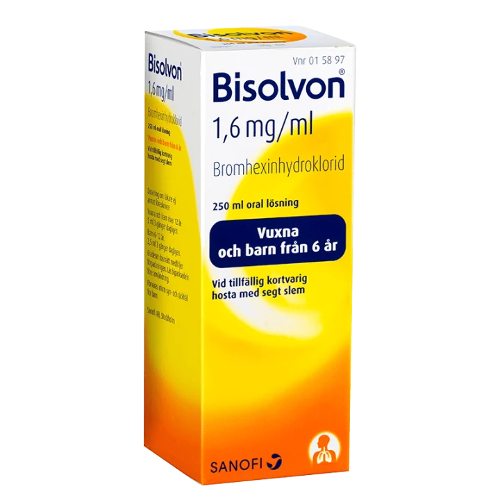 Bisolvon oral lösning 1,6 mg/ml 250 ml Bisolvon