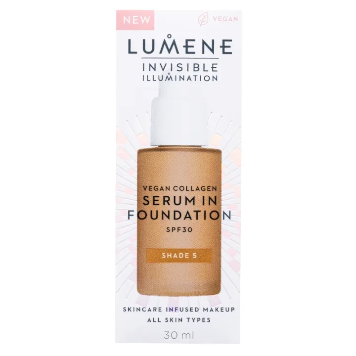 Lumene Invisible Illumination Vegan Collagen Serum in Foundation SPF 30, 30 ml 5 Lumene