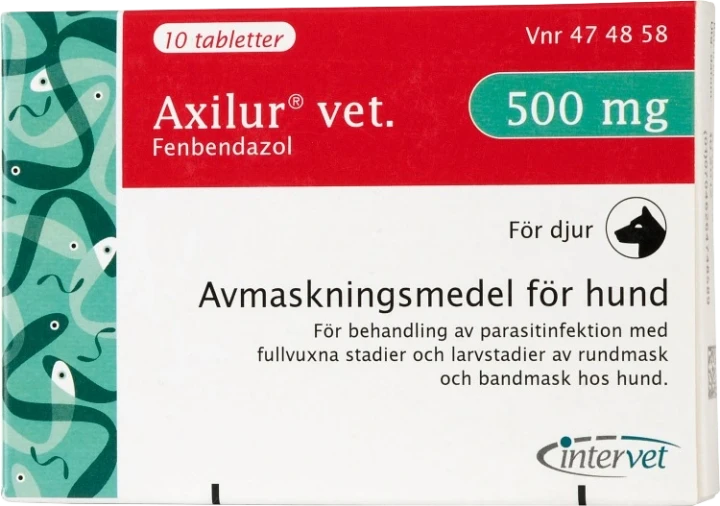 Axilur vet. tablett för hund 500 mg 10 st Axilur