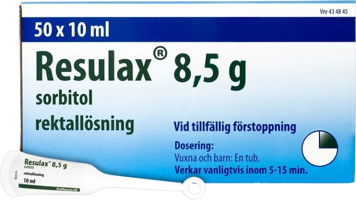 Resulax rektallösning 8,5 g 50 st Resulax